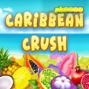 Tampilan visual slot Caribbean Crush dengan tema tropis yang cerah